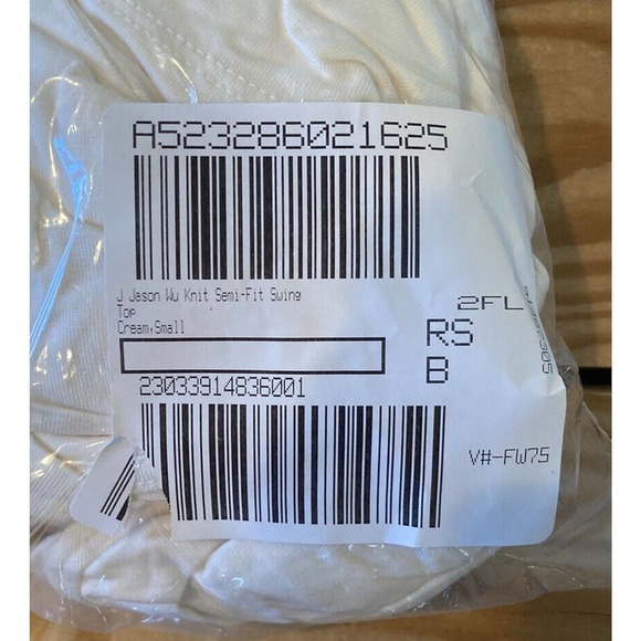 NEW J Jason Wu Semi Fit Swing Top Size Small Women’s Cream - Picture 8 of 8